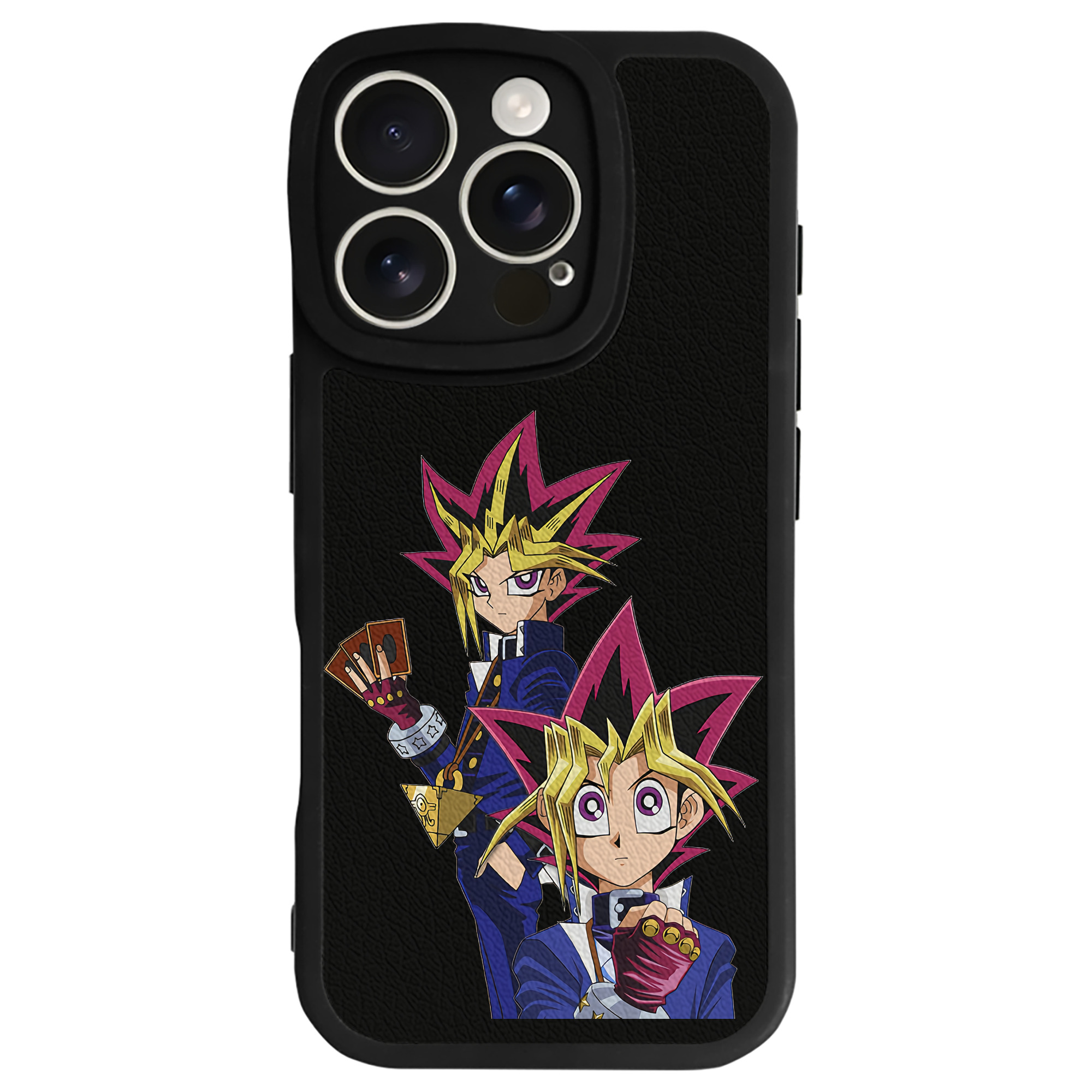 遊☆戯☆王 Yu-Gi-Oh! 【iPhone 16シリーズ対応】シリコンスマホケース（レザー調） 材質：シリコン